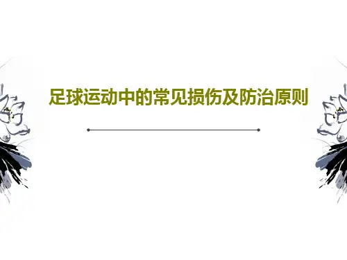 足球运动中的常见损伤及防治原则106页PPT
