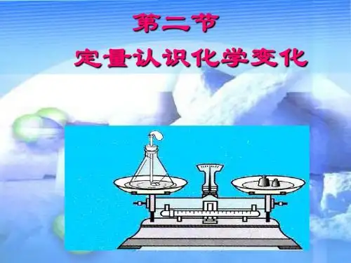 定量认识化学变化