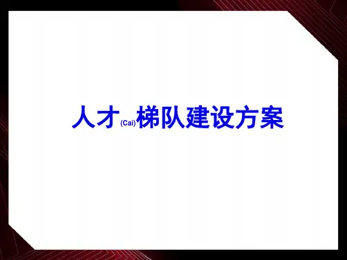 企业人才培养方案实用PPT