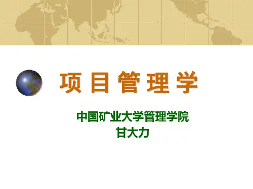 《项目管理学》课程简介