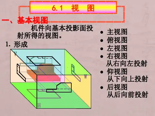 机械制图第6章-图样的基本表示法