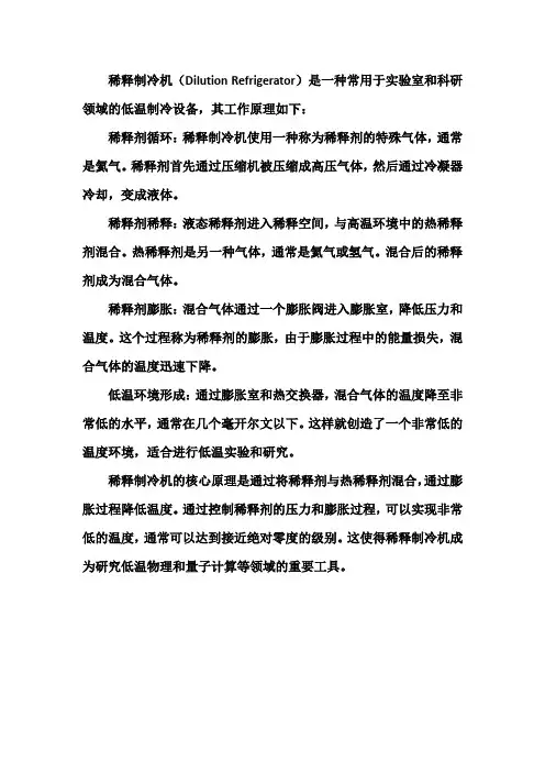 稀释制冷机原理