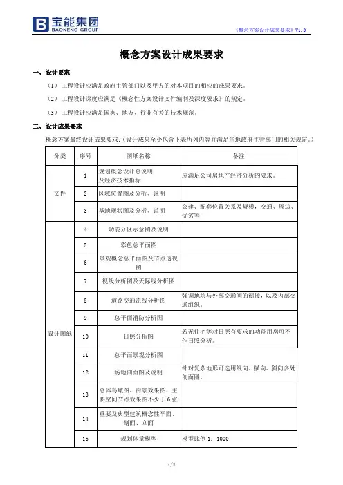 03：概念方案设计成果要求