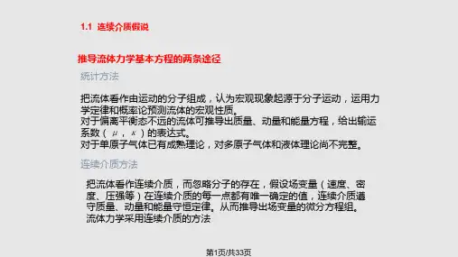 西安交通大学高等流体力学PPT课件