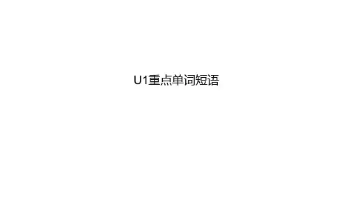 Unit1-Unit8单词短语复习 牛津深圳版英语八年级下册