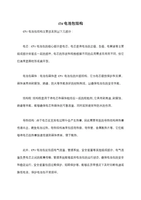 ctv电池包结构