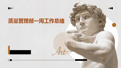 质量管理部一周工作总结PPT