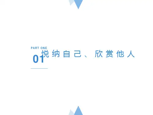 悦纳自己欣赏他人 主题班会