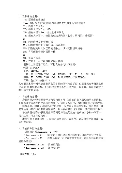 肿瘤分期