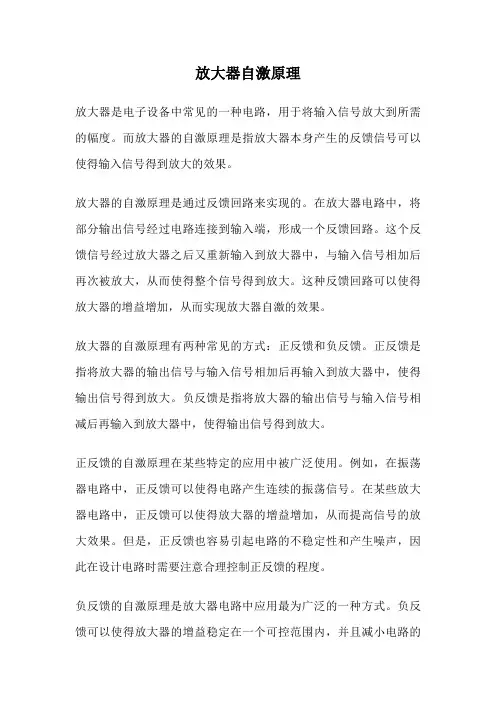 放大器自激原理