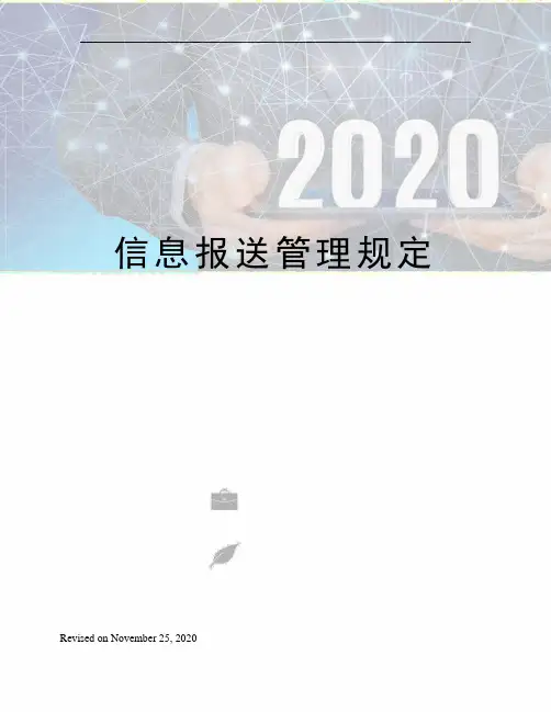 信息报送管理规定
