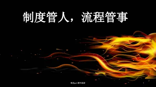 制度管人-流程管事PPT课件