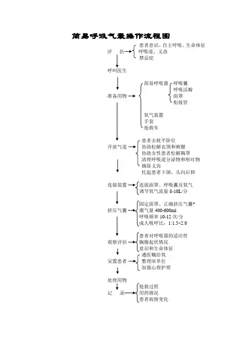 简易呼吸气囊操作流程
