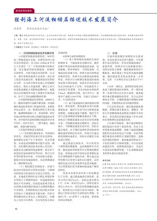 胜利海上河流相储层描述技术发展简介