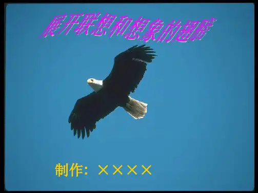 展开联想和想象的翅膀PPT范本