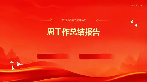 周工作总结报告PPT