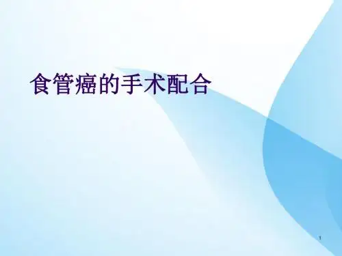 食道癌手术配合 ppt课件