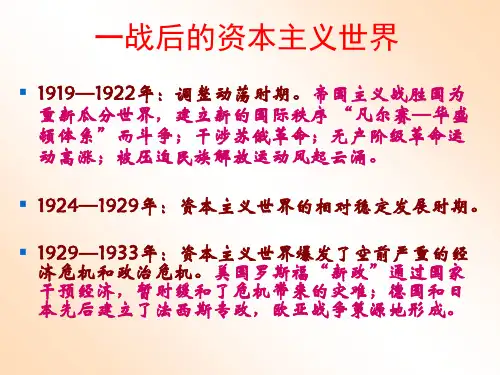 1929-1933年资本主义经济危机 PPT课件
