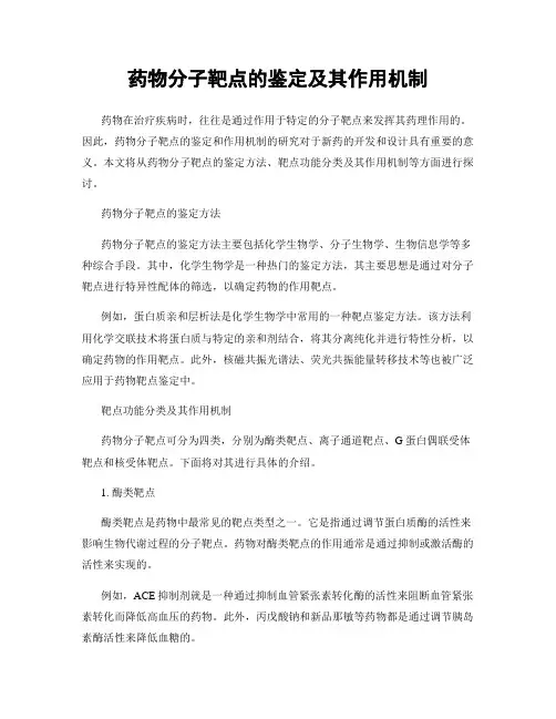 药物分子靶点的鉴定及其作用机制