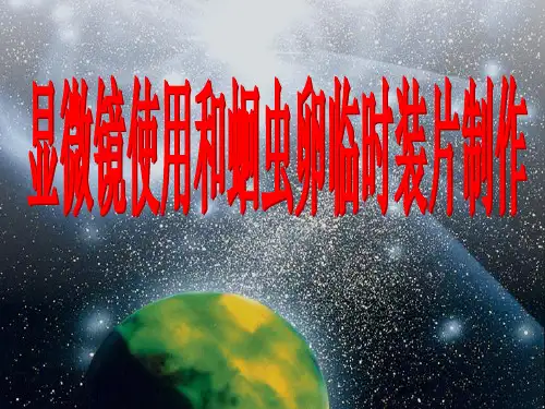 显微镜使用和蛔虫卵临时装片制作[上学期]PPT课件(初中科学)