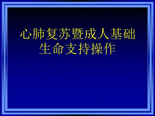 成人基础生命支持 ppt课件