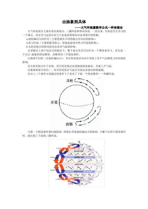 大气环流的理论模型