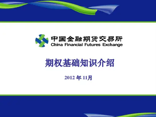 期权基础知识介绍ppt课件