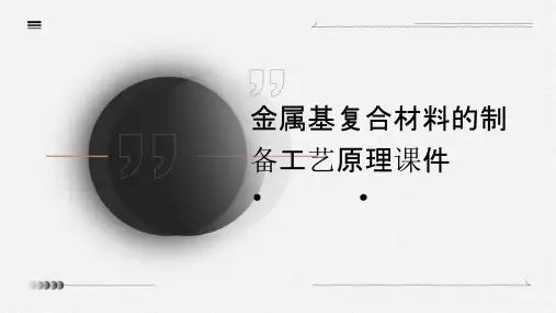 金属基复合材料的制备工艺原理课件