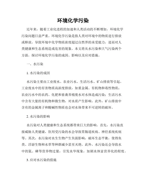 环境化学污染
