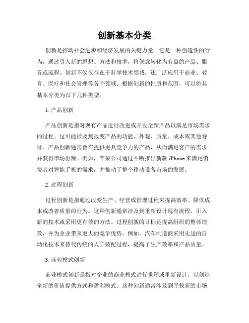 创新基本分类