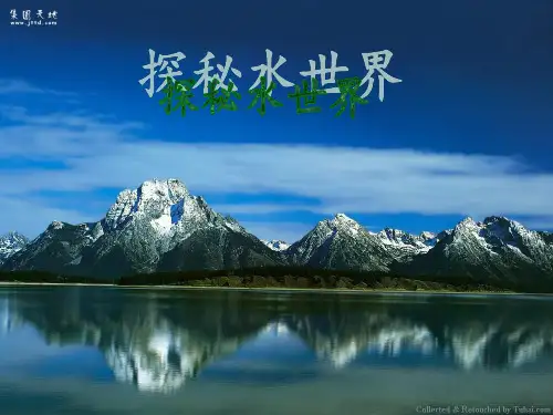 《探秘水世界》课件