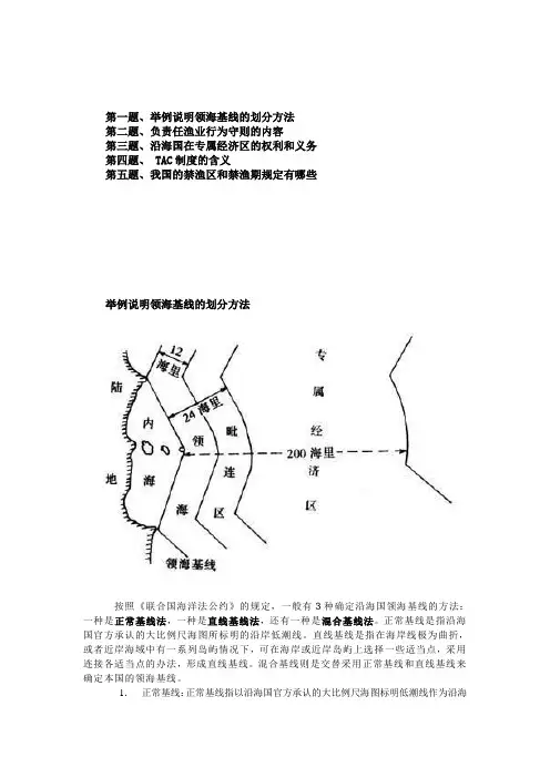渔业法规作业