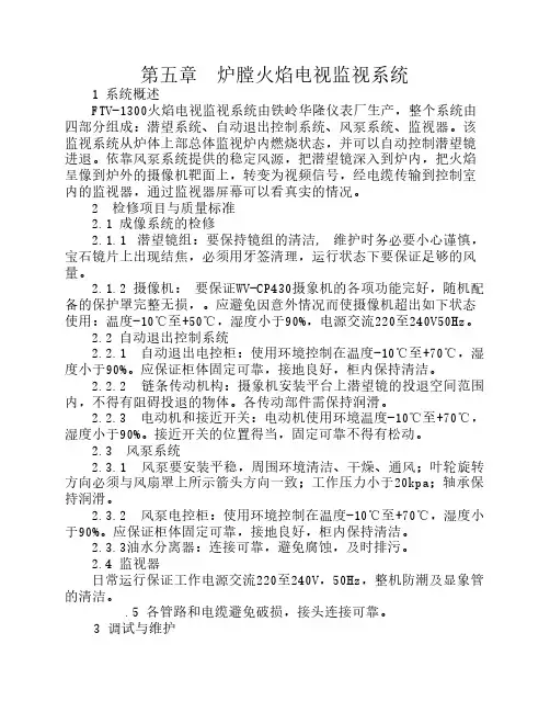 第05章炉膛火焰电视监视系统