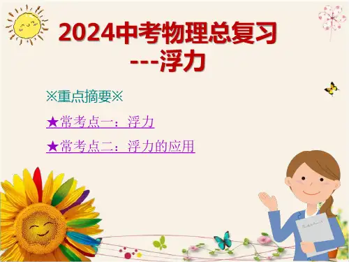 2024中考物理总复习--浮力