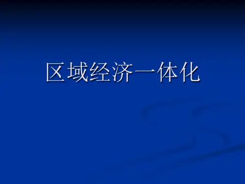 区域经济一体化17757PPT精品文档24页