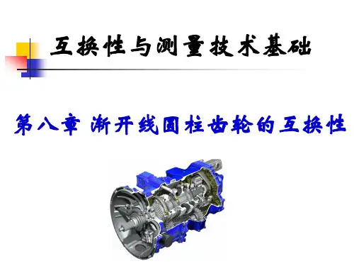 互换性与测量技术基础：第八章-渐开线圆柱齿轮的互换性