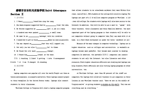 高中英语 Unit4 Cyberspace 