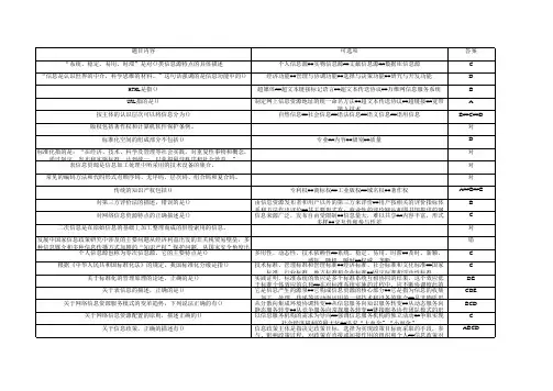 信息资源管理在线作业(共100题)