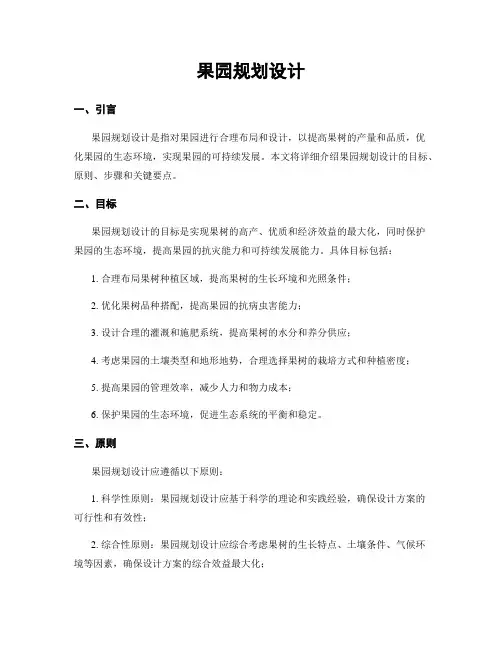 果园规划设计