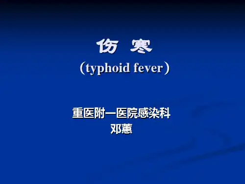 伤寒教学PPT课件