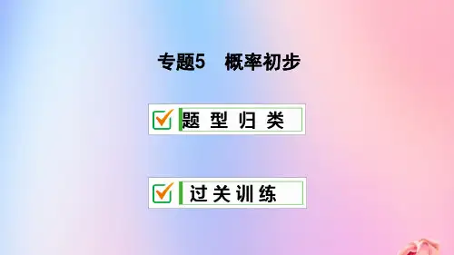 2018-2019学年九年级数学上册 期末复习 专题5 概率初步课件 (新版)新人教版