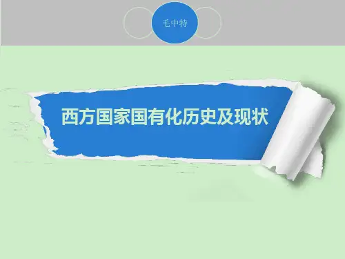 西方国家国有化历史及现状