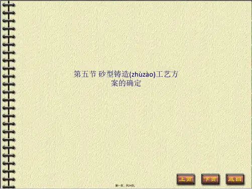 第五节 砂型铸造工艺方案的确定(共24张PPT)