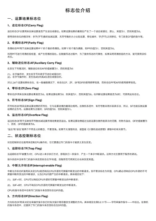 标志位介绍——精选推荐