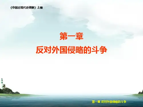 中国近现代史纲要 反对外国侵略的斗争
