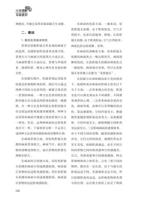 景别_大学摄影基础教程_[共5页]