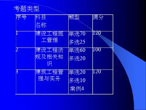 级建造师建筑工程管理与实务精讲讲义(1)