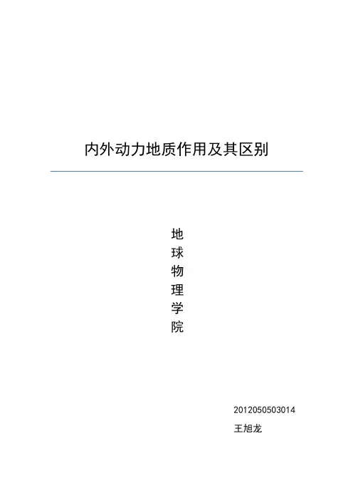 内外动力地质作用及其区