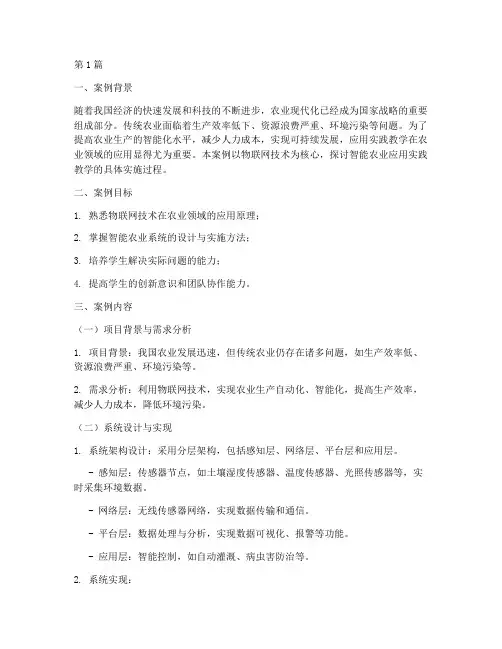 应用实践教学案例(3篇)
