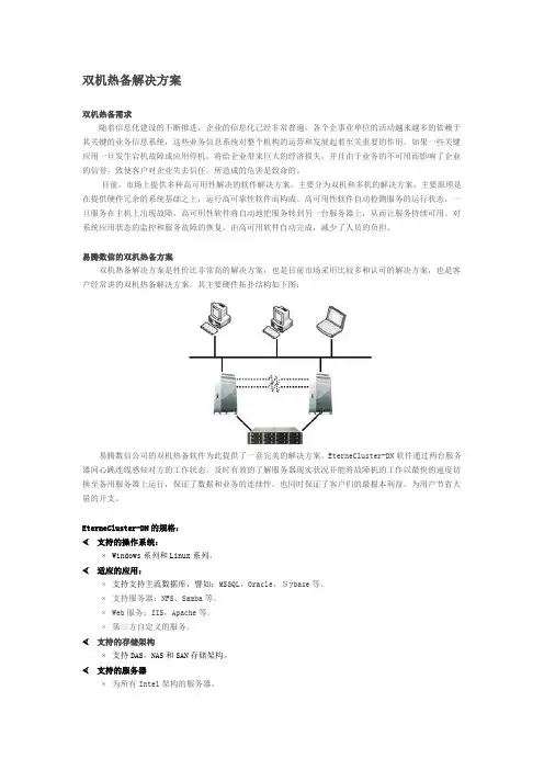 双机热备解决方案